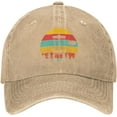 thumbnail image 1 of I'd Rather Be Disc Golf Hat Funny Cotton Washed Cowboy Baseball Cap Adjustable Unisex Dad Hats, 1 of 7