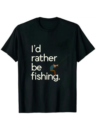 Men'S Funny Fishing Thinking About It T-Shirt Hobby Fisherman Gift