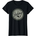 thumbnail image 1 of I'd Rather Be Fishing T-shirt, Retro Distressed Tee Olive, 1 of 3