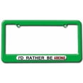 thumbnail image 1 of I'd Rather Be Hiking License Plate Tag Frame, Multiple Colors, 1 of 1