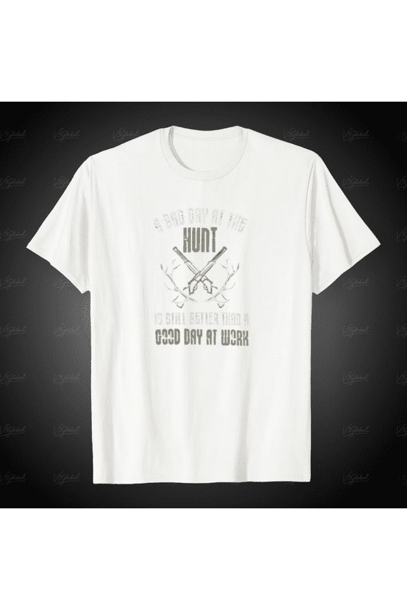 I'd Rather Be Hunting Funny Work Saying For Hunter Unisex T-Shirt, for Men & Women, up to Size 5XL