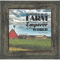 thumbnail image 1 of I'd Rather Be On My Farm, Country Gift, Farmer and Barn Picture Frame, 10x10 8647, 1 of 6