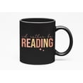 thumbnail image 1 of I'd Rather Be Reading, Book Lover Merch Gift, Black 11oz Ceramic Mug, 1 of 5