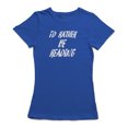 thumbnail image 1 of "I'd Rather Be Reading" Medium Front Quote Women T-Shirt, Female XX-Large, 1 of 4