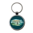 thumbnail image 1 of I'd Rather Be Riding My Bike Cycling Metal Round Keychain, 1 of 7