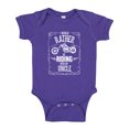 thumbnail image 1 of I'd Rather Be Riding With My Uncle Baby Bodysuit One Piece NB Purple, 1 of 3