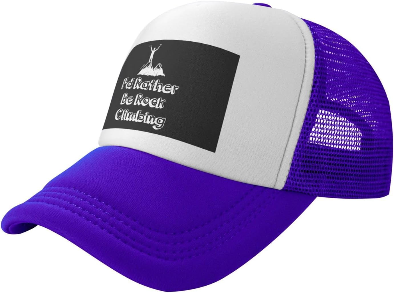 I d Rather Be Rock Climbing Casual Baseball Cap Mesh Sports Cap Walmart