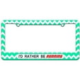 thumbnail image 1 of I'd Rather Be Running License Plate Tag Frame, Multiple Colors, 1 of 1