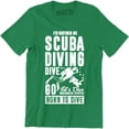 thumbnail image 1 of I'd Rather Be Scuba Diving Mens Funny Deep Sea Ocean Equipment Snorkel T-Shirt, 1 of 4