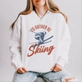 thumbnail image 1 of I'd Rather Be Skiing - Women's Lightweight Garment Dyed Sweatshirt, 1 of 8