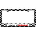 thumbnail image 1 of I'd Rather Be Snowboarding License Plate Tag Frame, Multiple Colors, 1 of 1