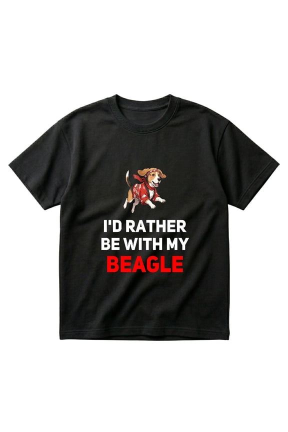 I'd Rather Be With My Beagle Dog Lover Gift T-Shirts