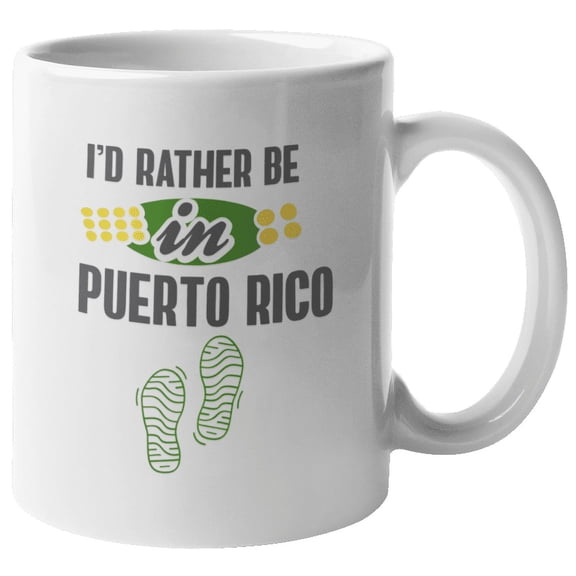 I'd Rather Be in Puerto Rico Coffee & Tea Gift Mug (11oz)