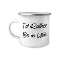 thumbnail image 1 of I'd Rather Be in Utah. Utah 12oz Camper Mug, Inspirational Utah Gifts, For, 1 of 2