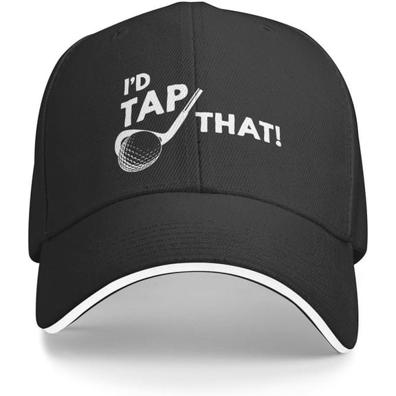 I'd Tap That Golf Trucker Hat Baseball Cap Funny Outdoor Travel Dad Caps