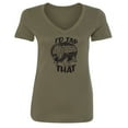 thumbnail image 1 of I'd Tap That Womens V-Neck Tee, 1 of 1