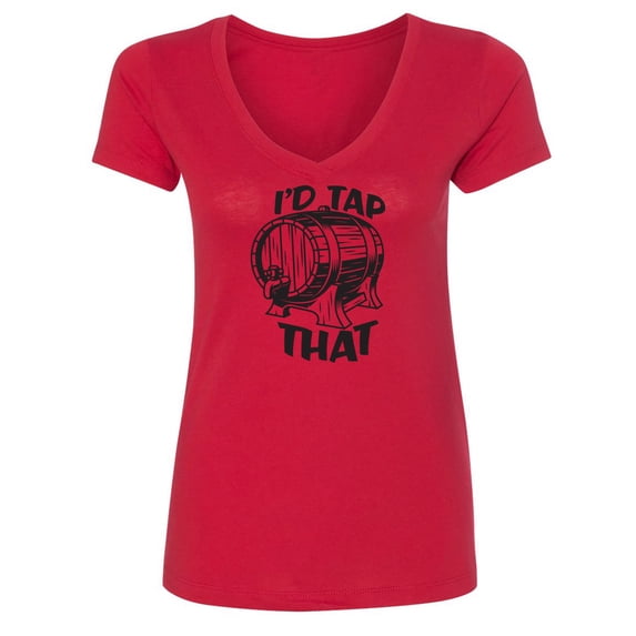 I'd Tap That Womens V-Neck Tee