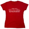 thumbnail image 1 of I'd Tell You To Go To Hell But I Work There Sarcastic Humor Novelty Funny Women's Casual Tees, 1 of 3