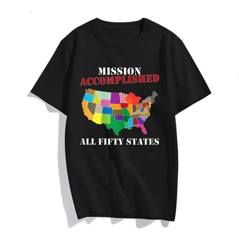 I Did It! Visit All 50 Usa States T-Shirt I Did It! Visit All 50 Usa States T-Shirt