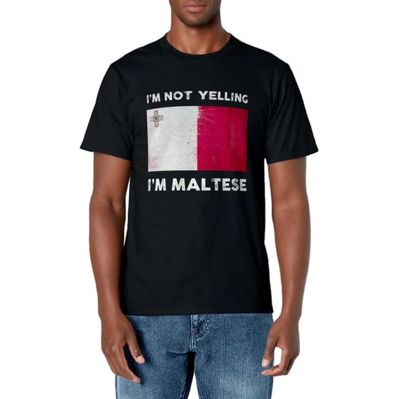 I don't scream, I am Maltese - Malta flag T-Shirt