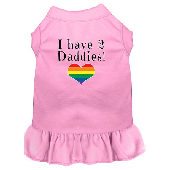 I have 2 Daddies Screen Print Dog Dress