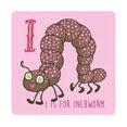 thumbnail image 1 of I is For Inch Worm Poster Print by Stephanie Marrott, 1 of 2