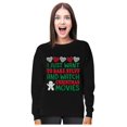 thumbnail image 1 of I just want to bake stuff and watch Christmas movies sweatshirt Women Sweatshirt Small Black, 1 of 5