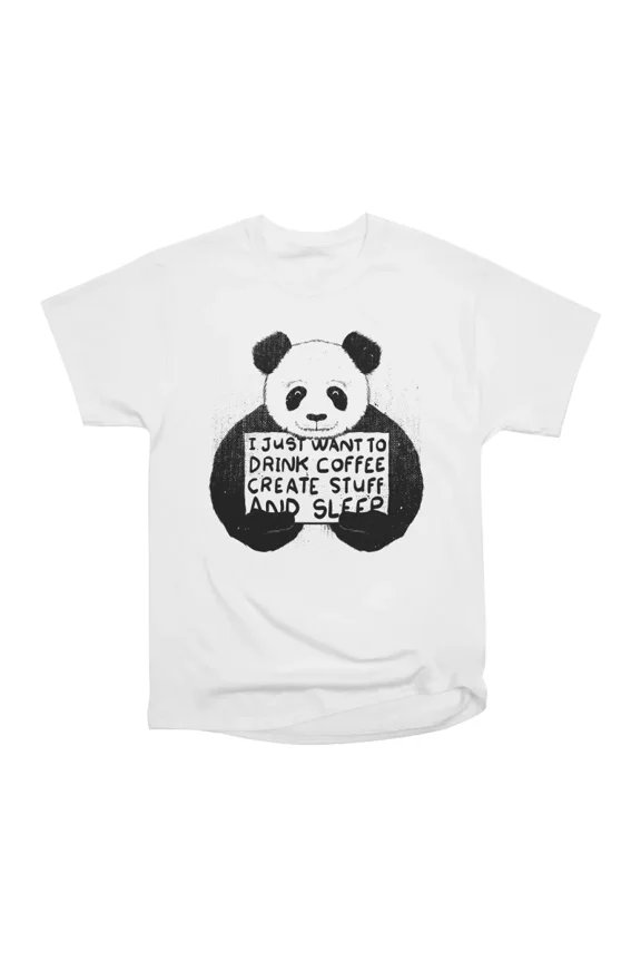 I just want to drink coffee create stuff and sleep T-Shirt Tee Gift For Him Merch For Her