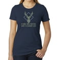 thumbnail image 1 of I like Big big bucks Ladies Funny T-shirt, Graphic T-shirts for Women - Heather Navy MH200WFUN S11 XS, 1 of 3