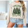 thumbnail image 1 of I like Them Real Thick and Sprucy Sweatshirt, Women's Winter Sweatshirt, Winter Shirt, Unique , Winter Tree Shirt Tshirt All Size S-5XL, 1 of 5