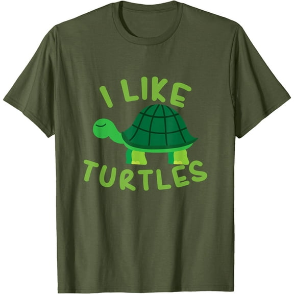 I like Turtles Tortoise Sea Animal Funny Gift Unisex T-Shirt for Men Women Kids Toddler