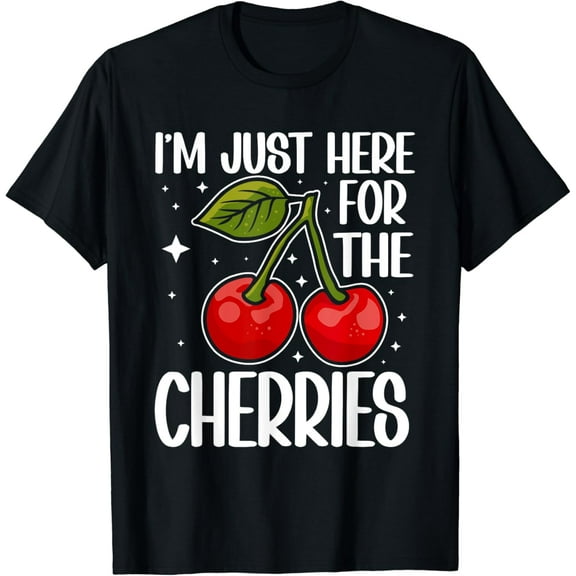 I like cherries Cherry T-Shirt mens t shirt womens t shirt cropped tshirt graphic tshirt black t shirt