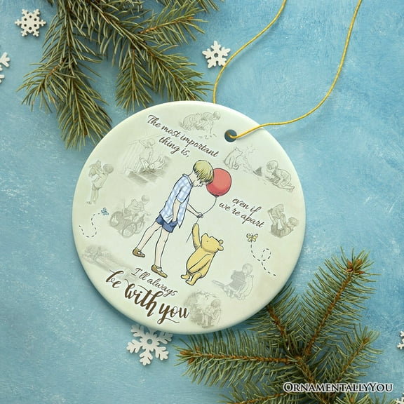 I'll Always be with You Ornament, Comforting Pooh Bear Christmas Gift and Keepsake