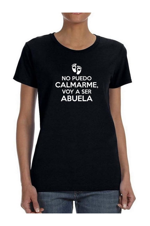 I'll Be Grandma Spanish Quote Shaped T-Shirt Women -Smartprints Designs, Female Medium