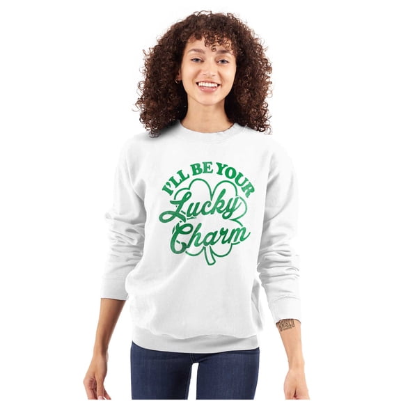 I'll Be Your Lucky Charm Clover Sweatshirt for Men or Women Brisco Brands S