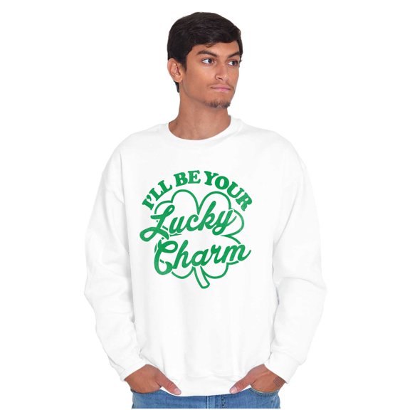 I'll Be Your Lucky Charm Clover Unisex Plus Fleece Graphic Sweatshirt Brisco Brands 2X