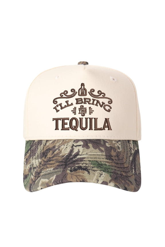 I'll Bring Tequila Embroidered Patchwork Trucker Cap | Adjustable Unisex Snapback, Life of the Party Essential