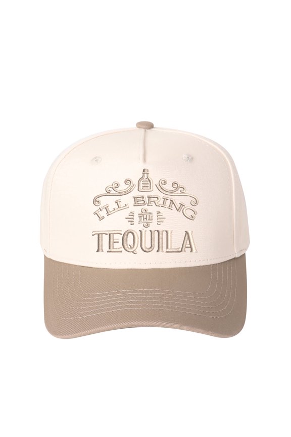 I'll Bring Tequila Embroidered Patchwork Trucker Cap | Adjustable Unisex Snapback, Life of the Party Essential