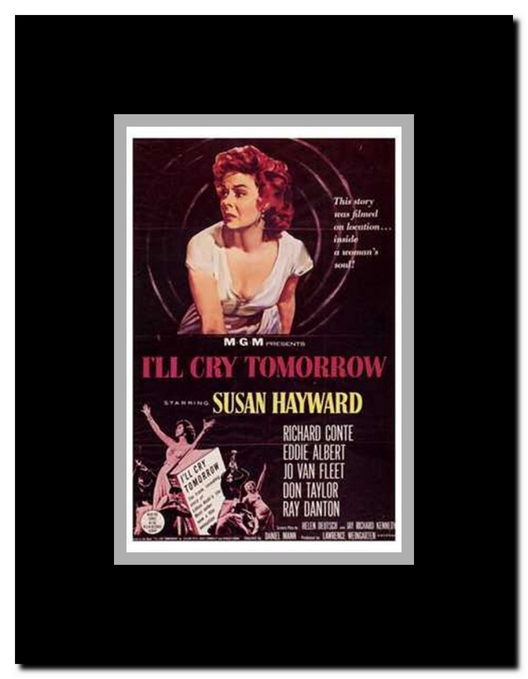 I'll Cry Tomorrow Framed Movie Poster