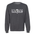 thumbnail image 1 of I'll Fly With You Crewneck Sweatshirt, 1 of 3