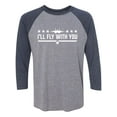 thumbnail image 1 of I'll Fly With You Unisex 3/4 Sleeve Baseball Raglan Tee, 1 of 2