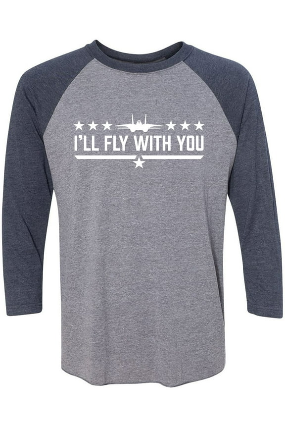I'll Fly With You Unisex 3/4 Sleeve Baseball Raglan Tee