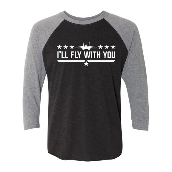 I'll Fly With You Unisex 3/4 Sleeve Baseball Raglan Tee