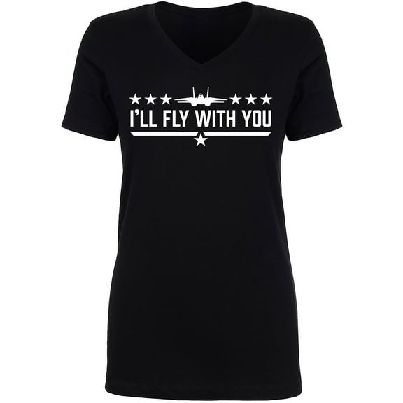 I'll Fly With You Womens V-Neck T-Shirt