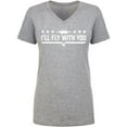 thumbnail image 1 of I'll Fly With You Womens V-Neck T-Shirt, 1 of 3