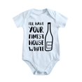 thumbnail image 1 of I'll Have Your Finest House White - Baby Clothes - Funny Newborn Bodysuit Outfits for Boys And Girls Baby Blue-style-1 9-12M, 1 of 5