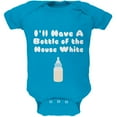 thumbnail image 1 of I'll Have a Bottle of the House White Turquoise Soft Baby One Piece - 18-24 months, 1 of 1