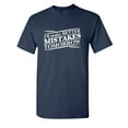 thumbnail image 1 of I'll Make Better Mistakes Tomorrow Sarcastic Humor Graphic Novelty Funny Tall T Shirt, 1 of 1
