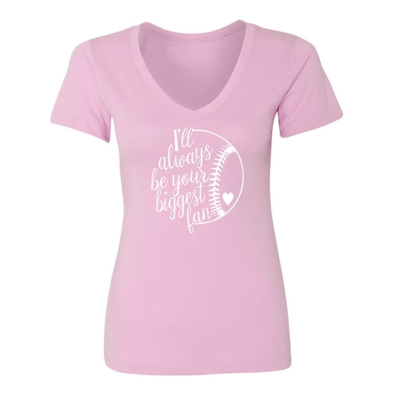 I'll always be your biggest fan Womens V-Neck T-Shirt