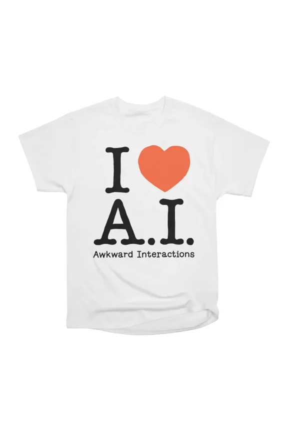 I love AI T-Shirt Tee Gift For Him Merch For Her Apparel For Friend
